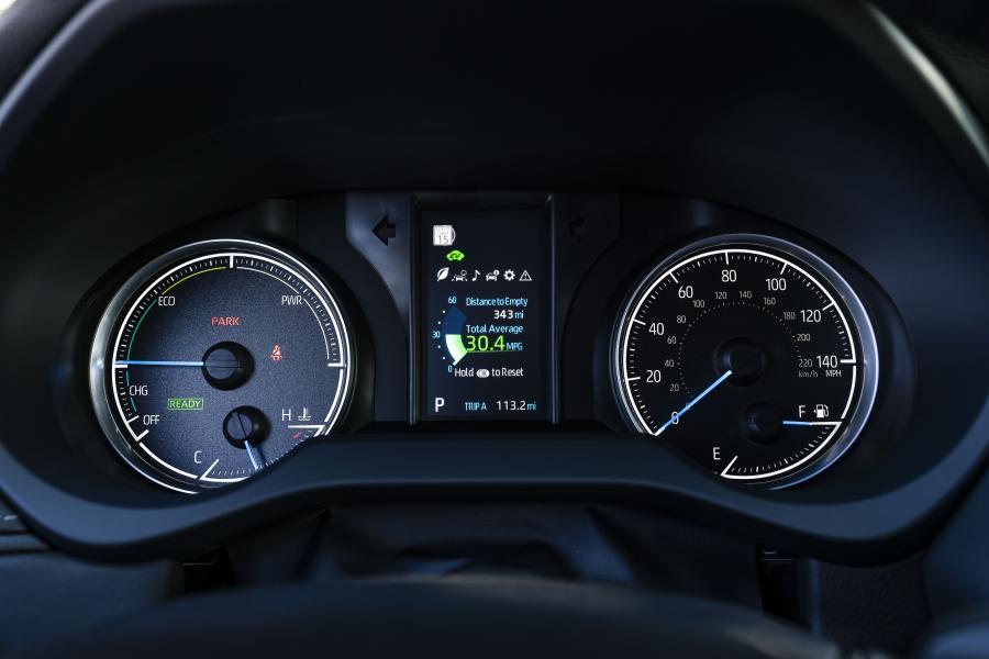 Панель приборов Toyota Venza Hybrid LE 2020 года  (фото 15 из 40)